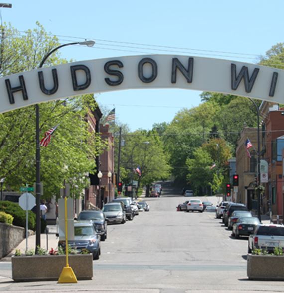 Hudson Arch in downtown