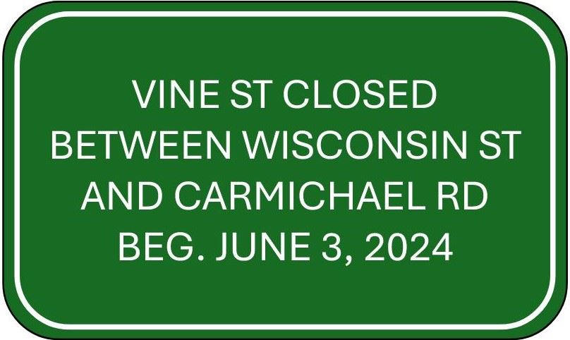 VINE ST CLOSURE GRAPHIC