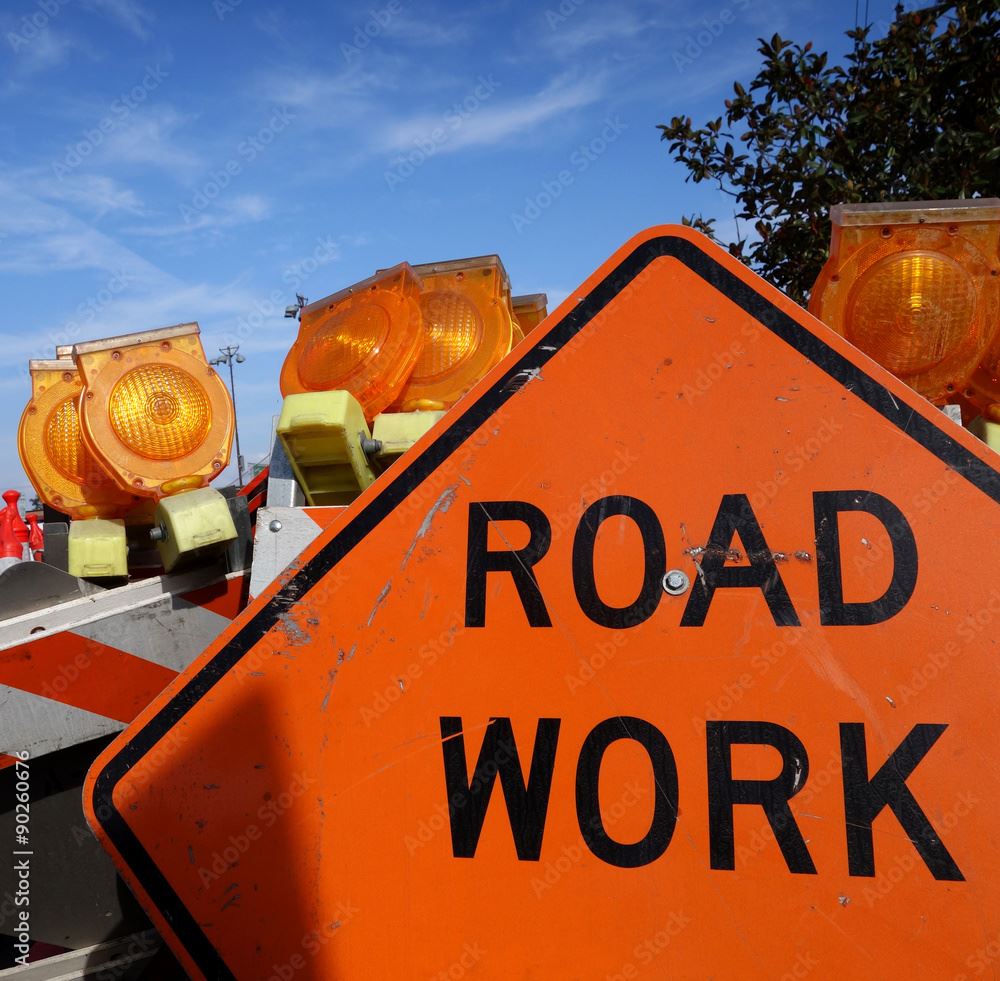 Stock Image_Road Work Sign